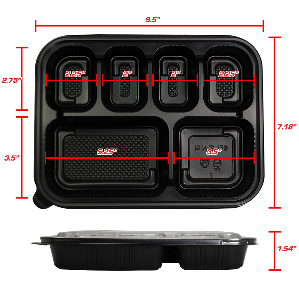 Korean Togo Box 9.5X7.18X1.54" 50/100/200pc K-6