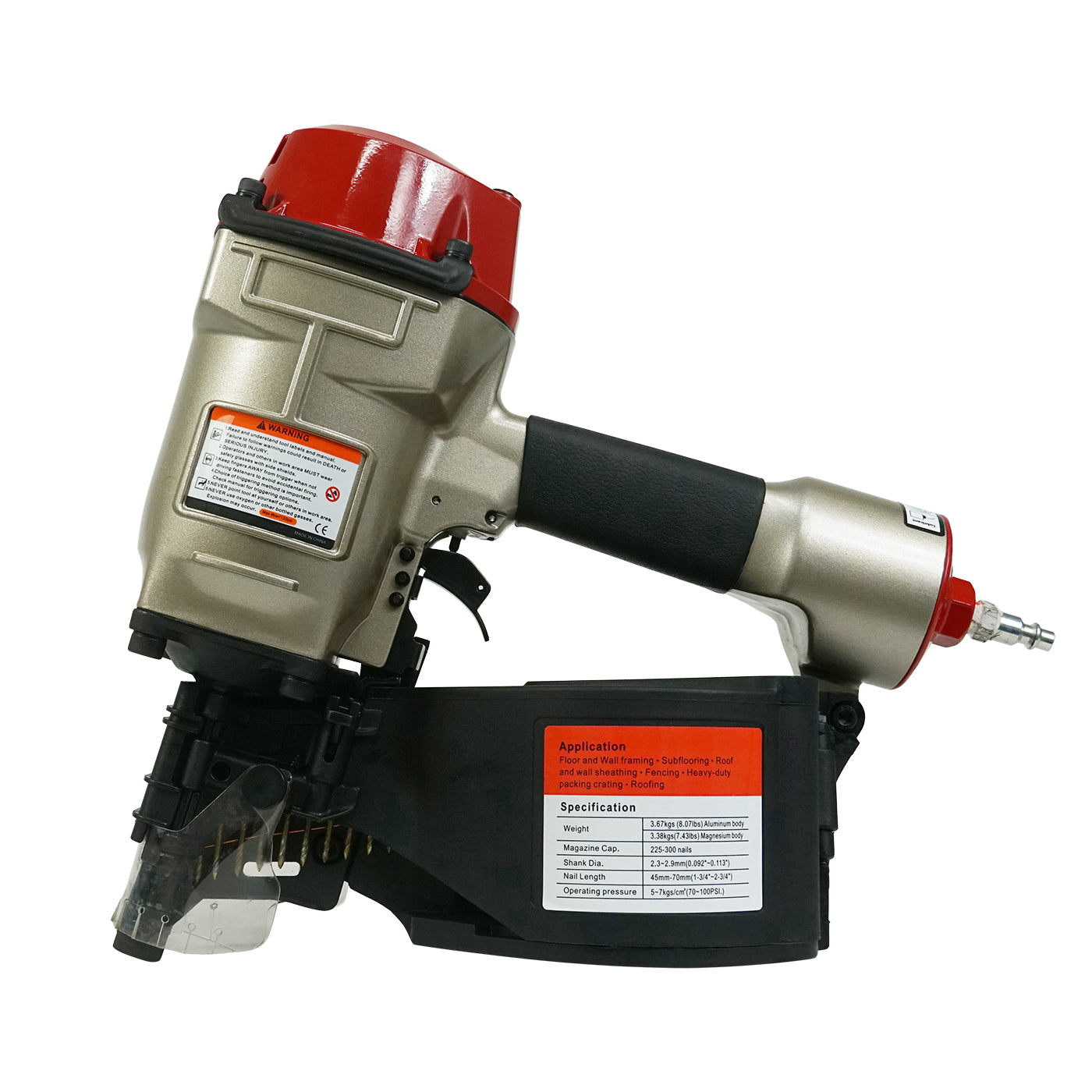 Industrial Coil Nailer Pallet Nail Gun (CN70)