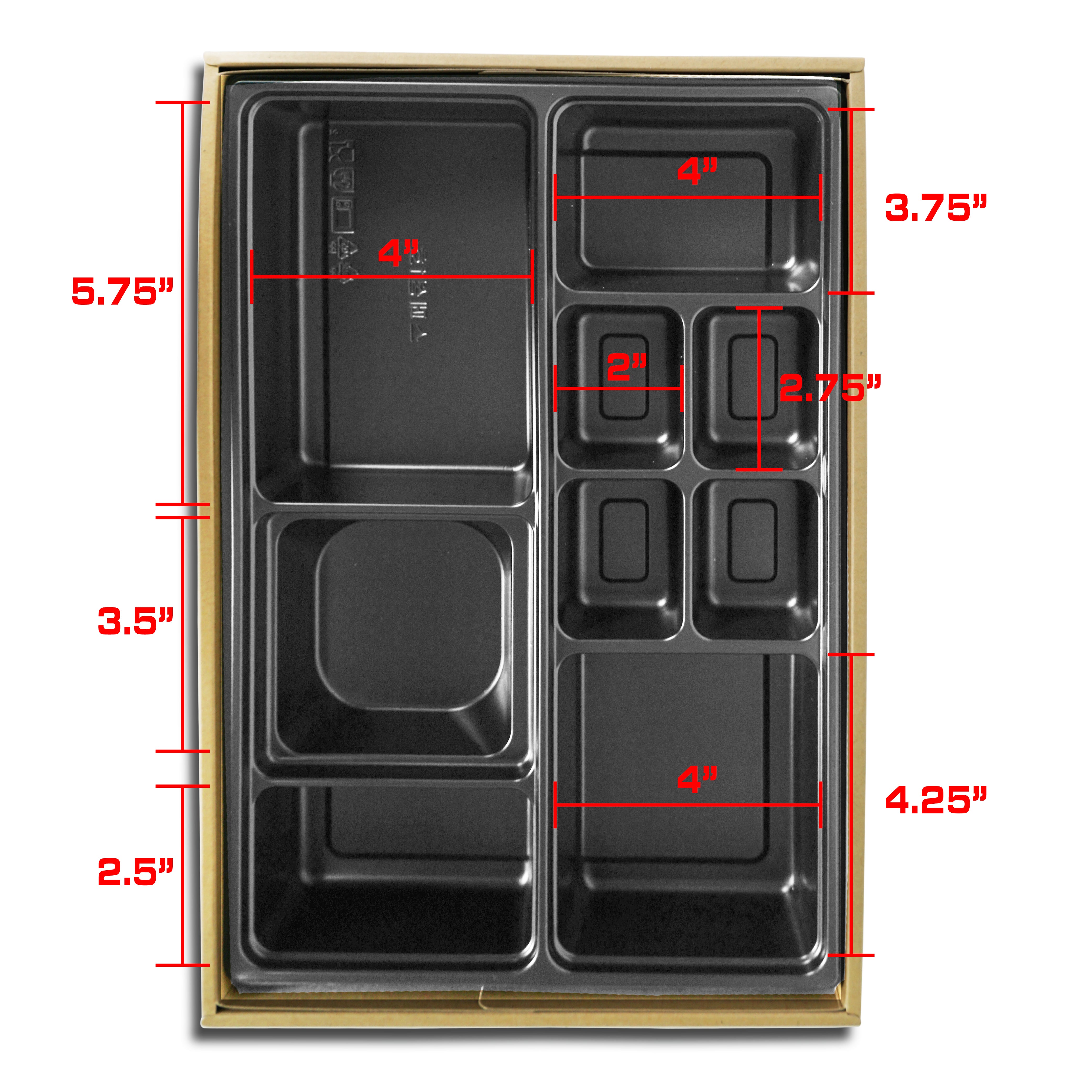 Korean Togo Box 9.29x13.23x2.48" 50/100/200pc K-17