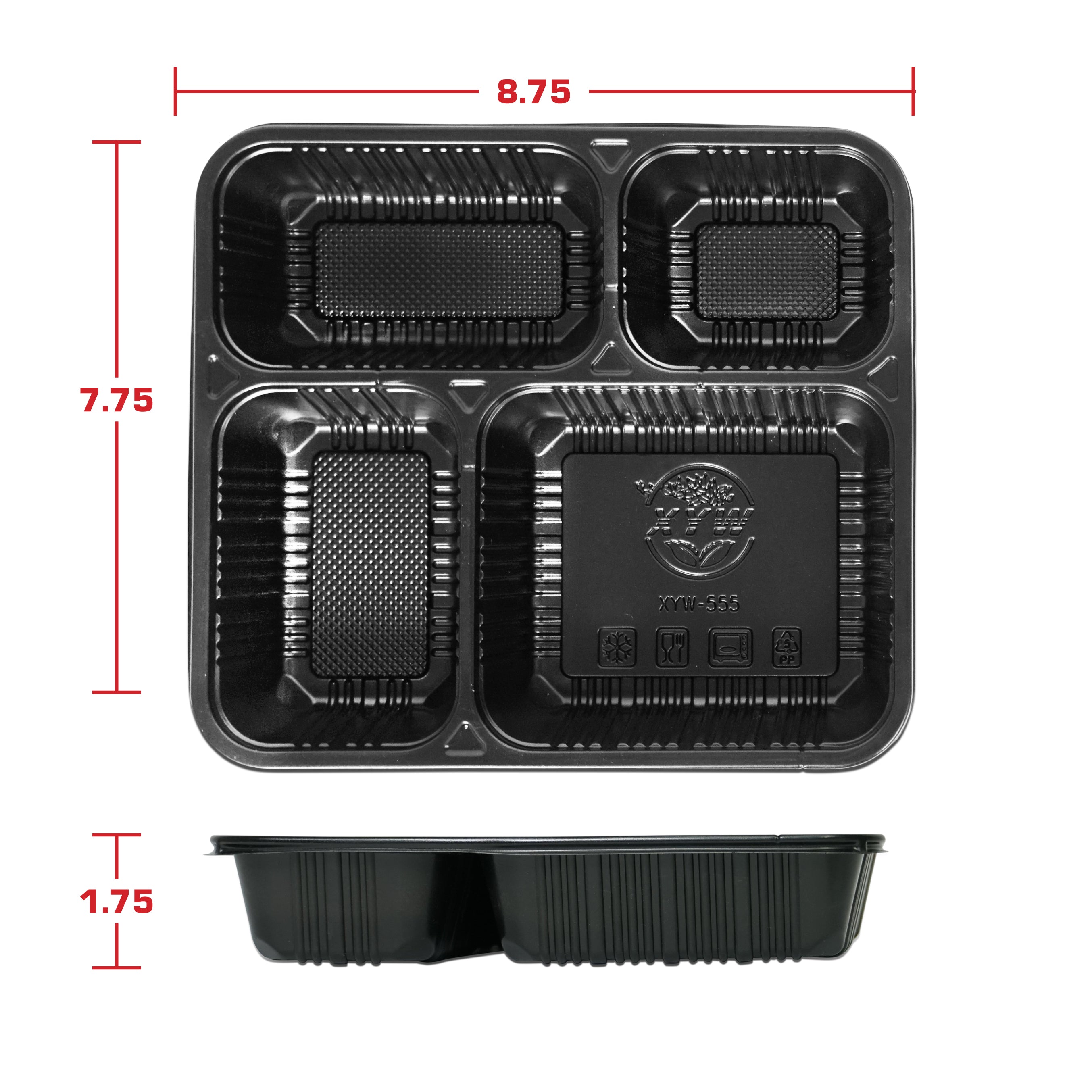 Bento Togo Box 8.75x7.75x1.75" 50/100/200pc/Box C-3