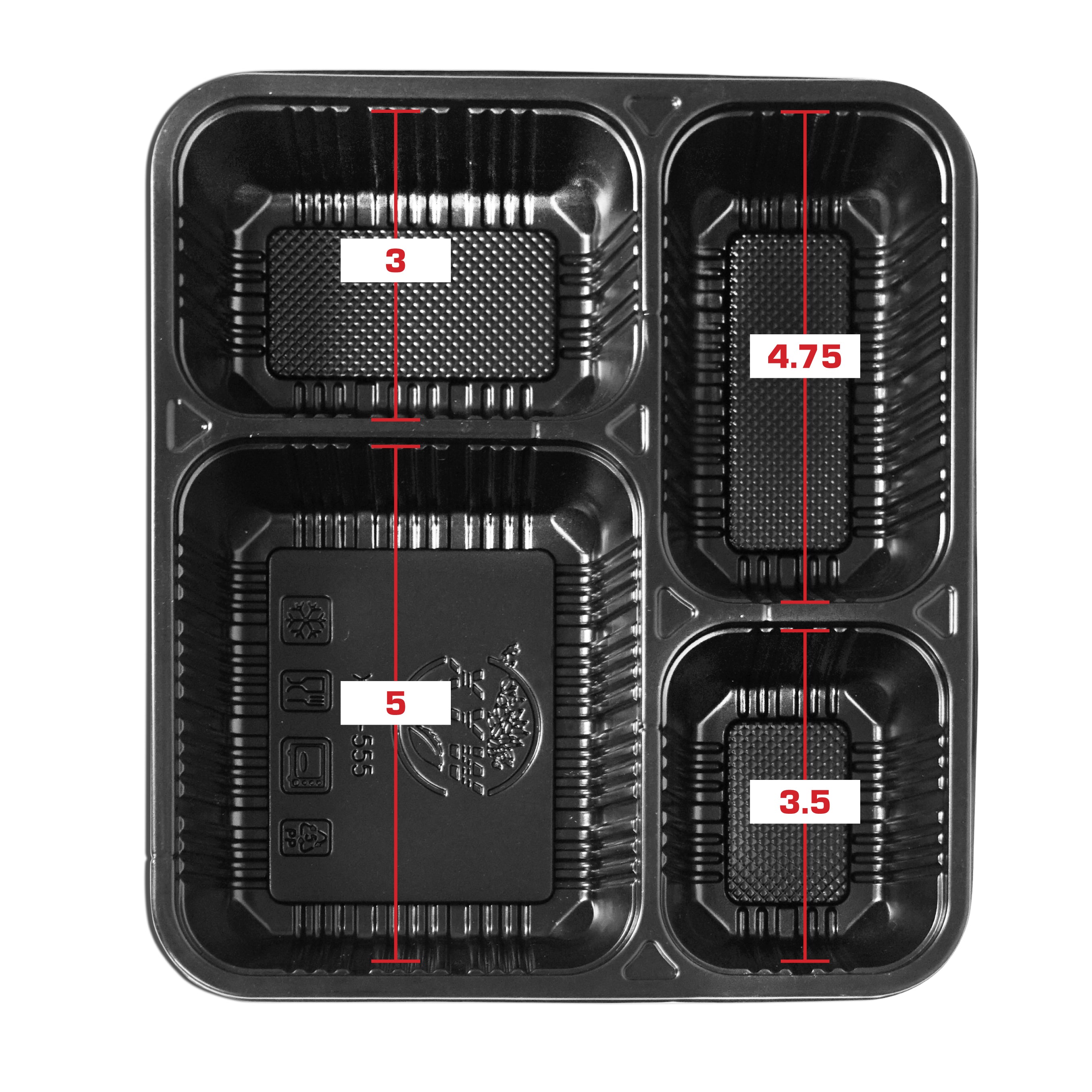 Bento Togo Box 8.75x7.75x1.75" 50/100/200pc/Box C-3