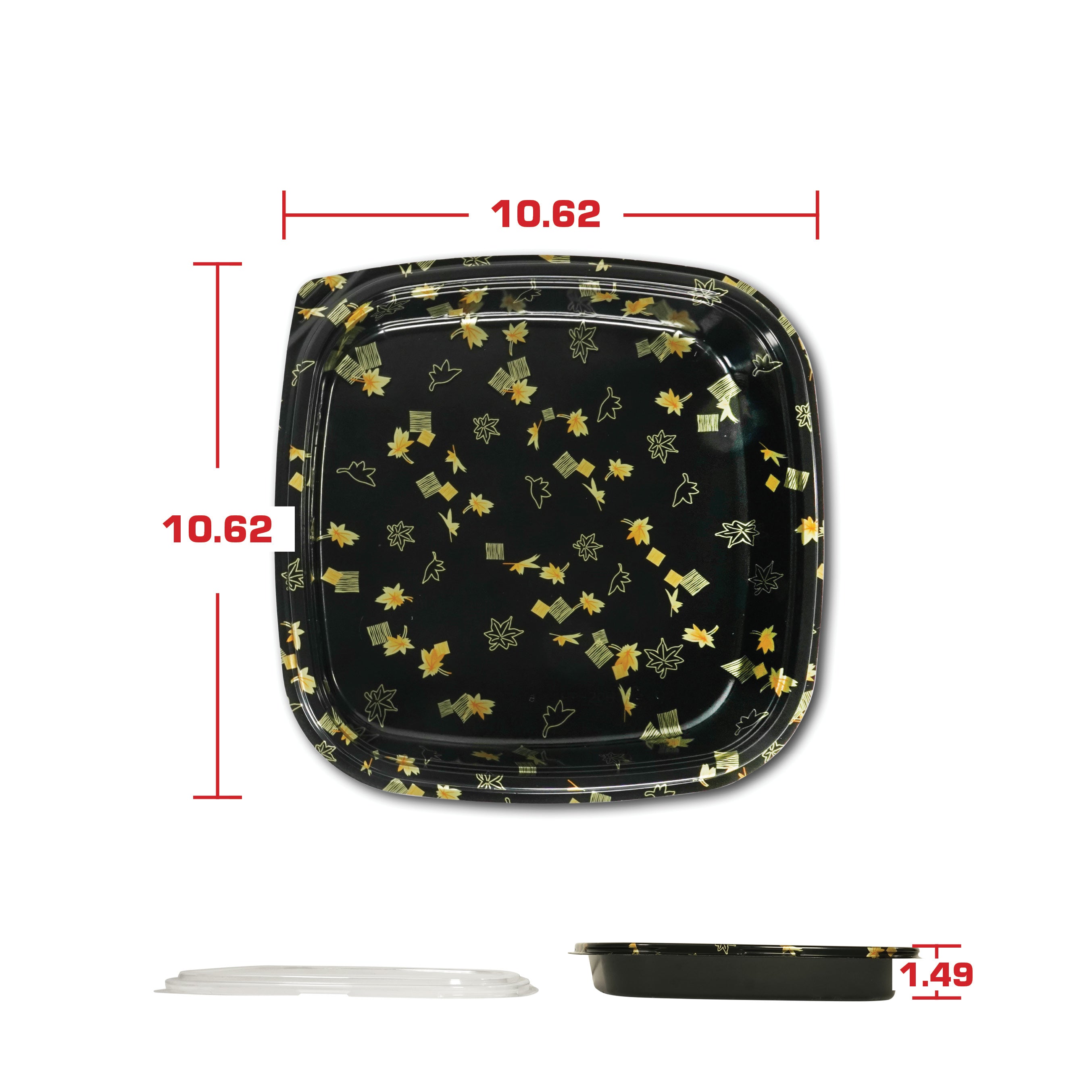 [SALE] Japanese Togo Box 10.6x10.6x1.5" 50/100pc/Box J-20
