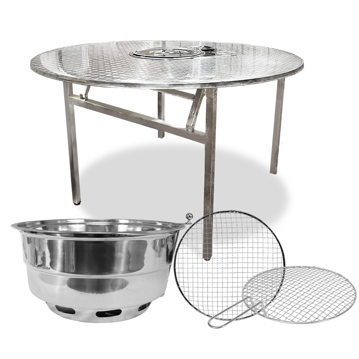 [SALE] Foldable Korean BBQ Table – Small Charcoal Set
