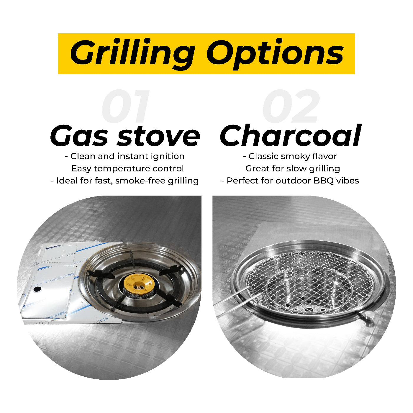 SALE] Foldable Korean BBQ Table – Small Gas Stove Sets – DNA
