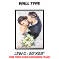 CUSTOM LED SIGN WALL TYPE 20"X28" LEW-C