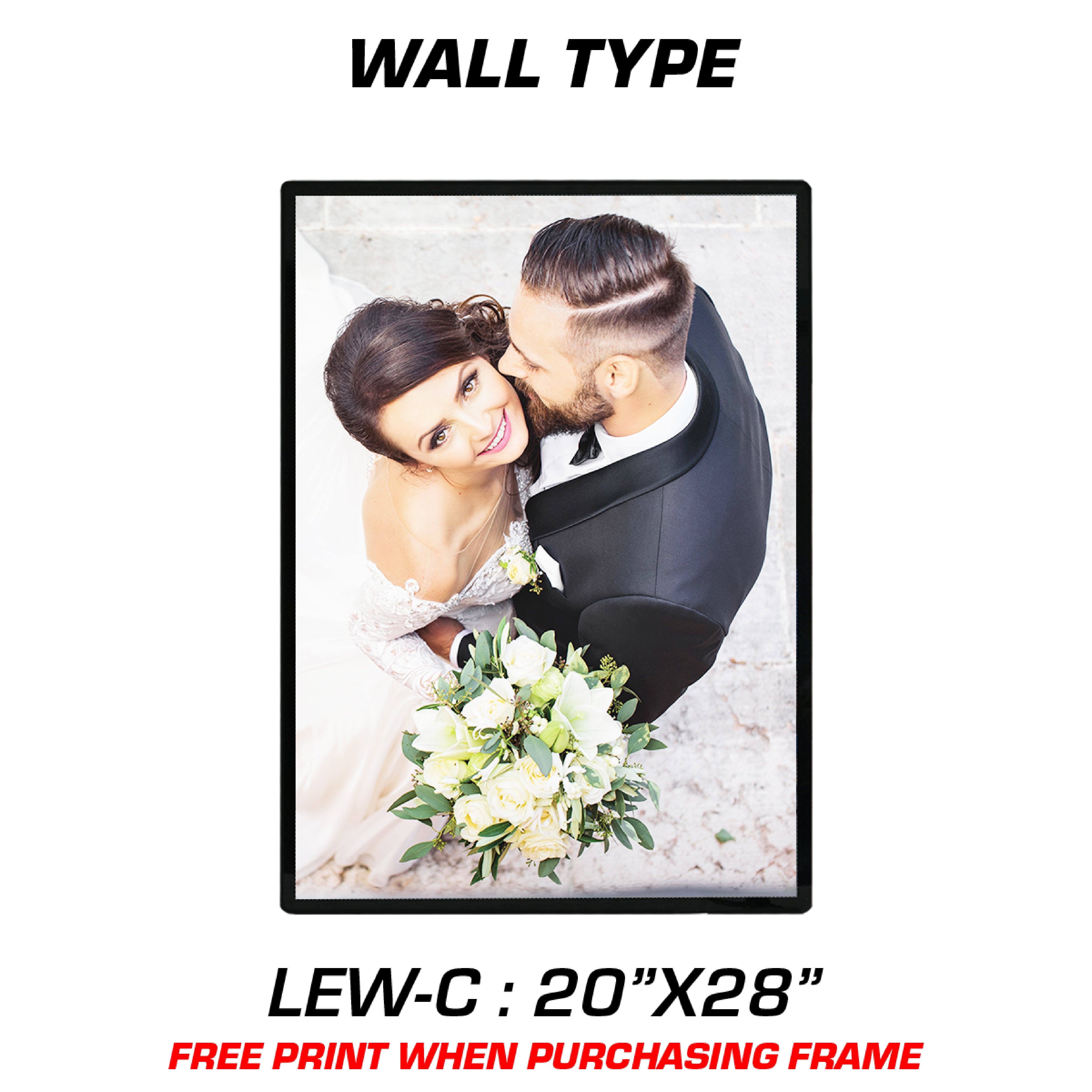 CUSTOM LED SIGN WALL TYPE 20"X28" LEW-C