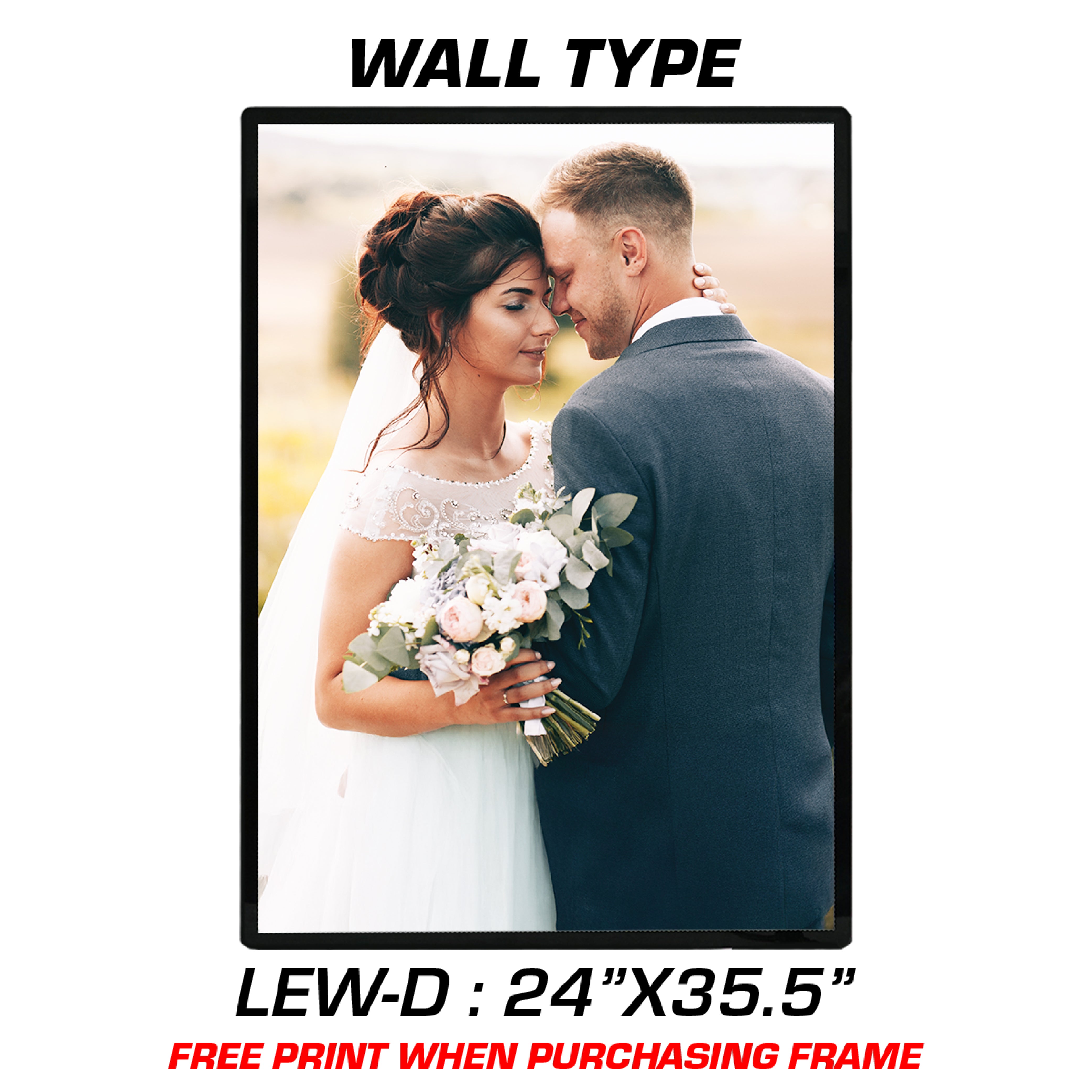 CUSTOM LED SIGN WALL TYPE 24"X35.5" LEW-D