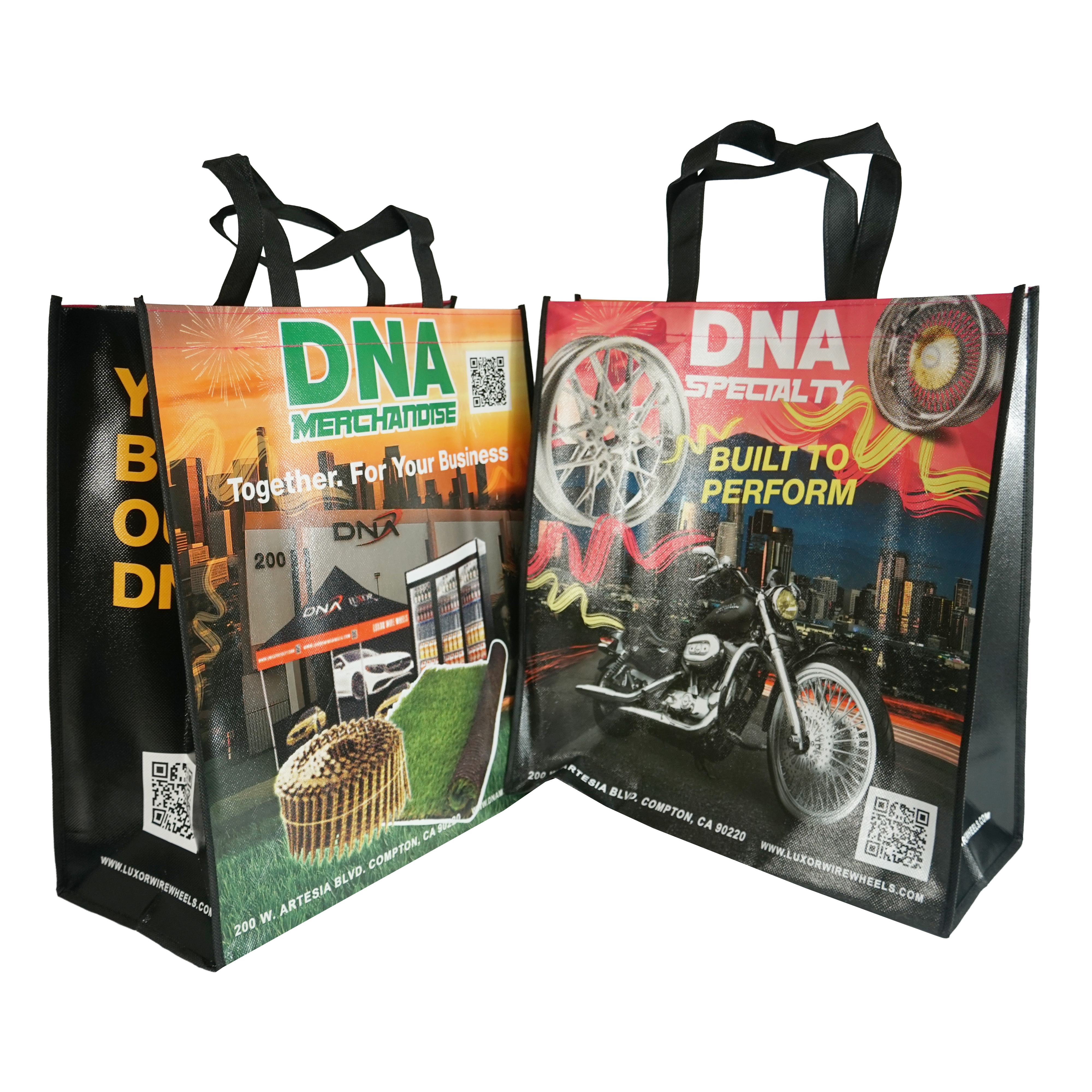 Non-Woven Tote Bag 15x16x7" 5pcs DTB-1