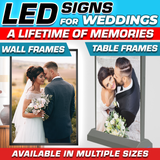 CUSTOM LED SIGN TABLE TYPE 9.5"X13.5" LET-B