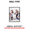CUSTOM LED SIGN WALL TYPE 8.5"X12" LEW-A