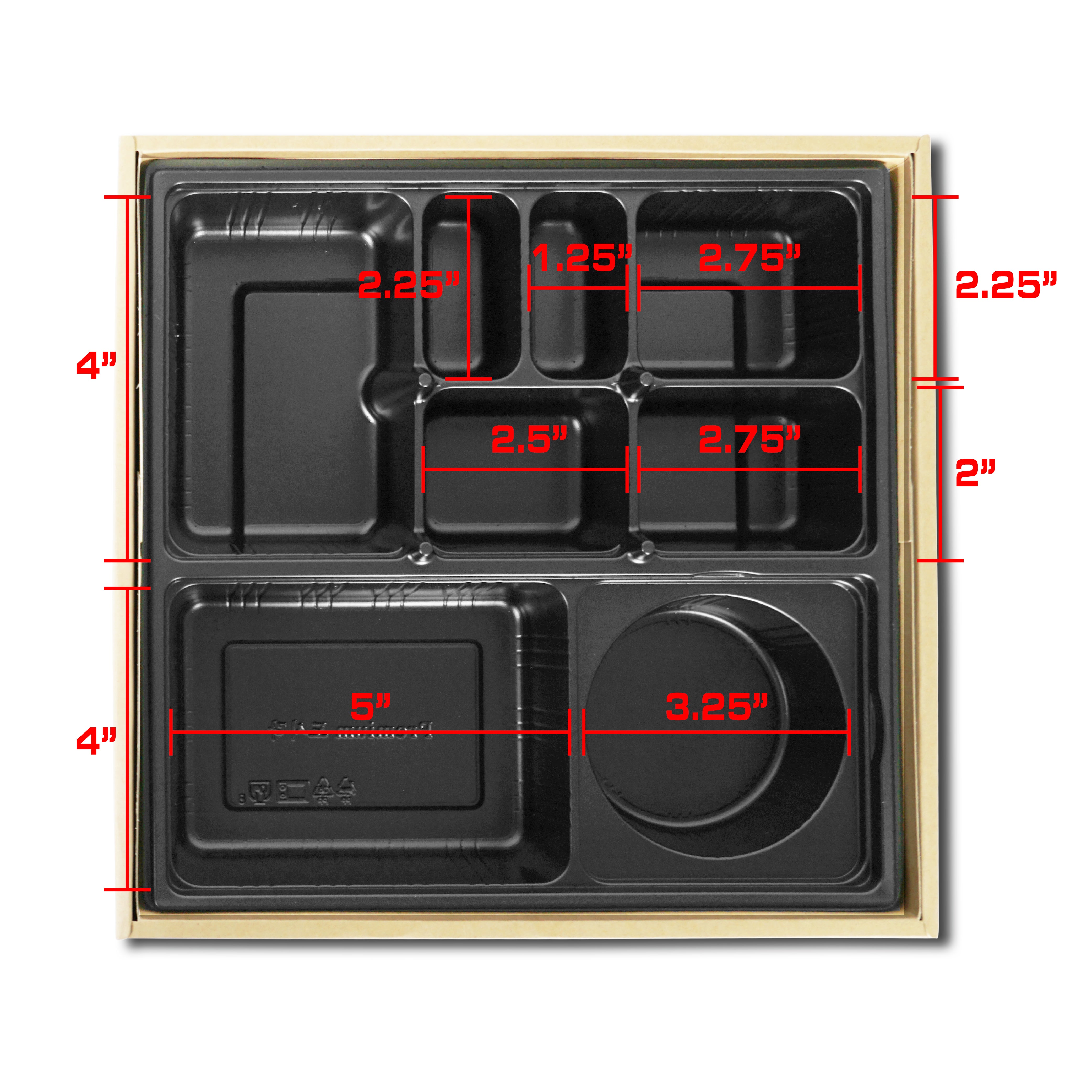 Korean Togo Box 10.04x10.04x2.58" 50/100/200pc K-21